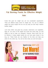 Fat Burning Foods for Effective Weight loss.pdf